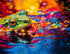 Frog in a Trough Art Canvas